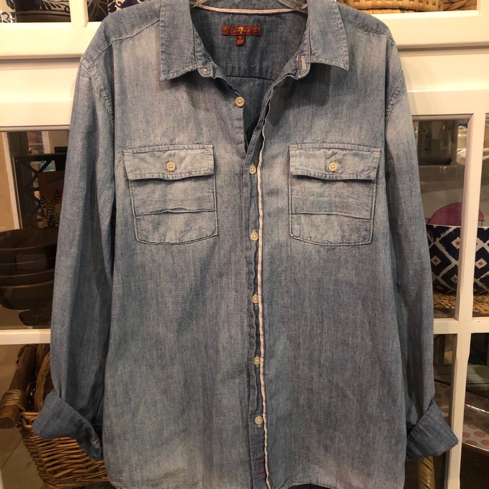 7 For All Mankind Denim Shirt